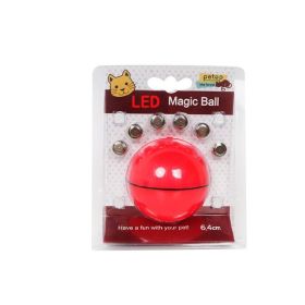 LED Laser Electronic Rolling Pet Funny Cat Toy Ball (Option: gules)