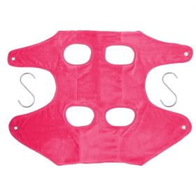 Portable Pet Dog Cat Grooming Hanging Hammock Harness Breathable Groom Helper US (Color: Pink, size: medium)